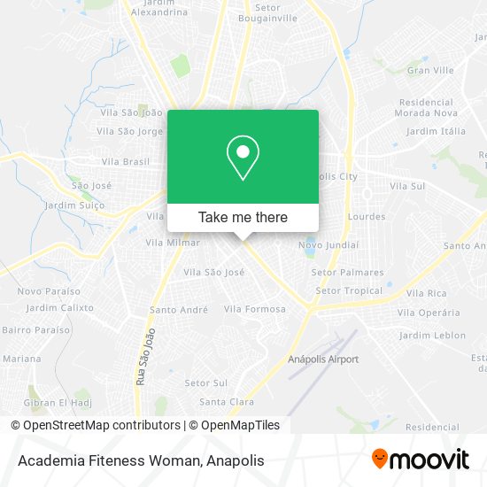 Mapa Academia Fiteness Woman