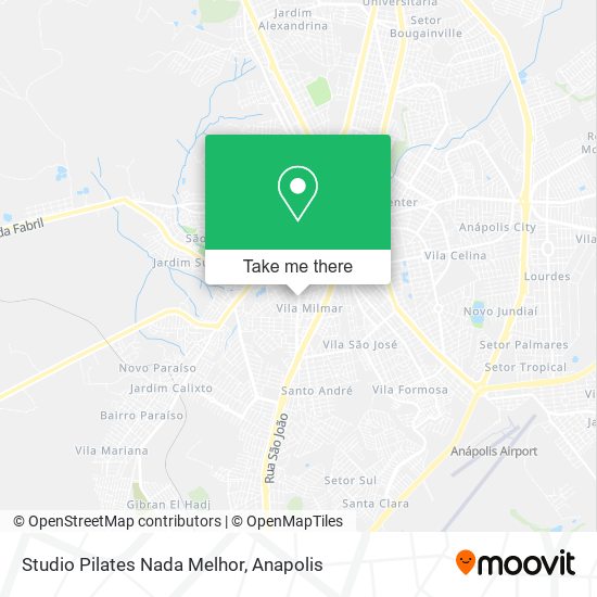 Mapa Studio Pilates Nada Melhor