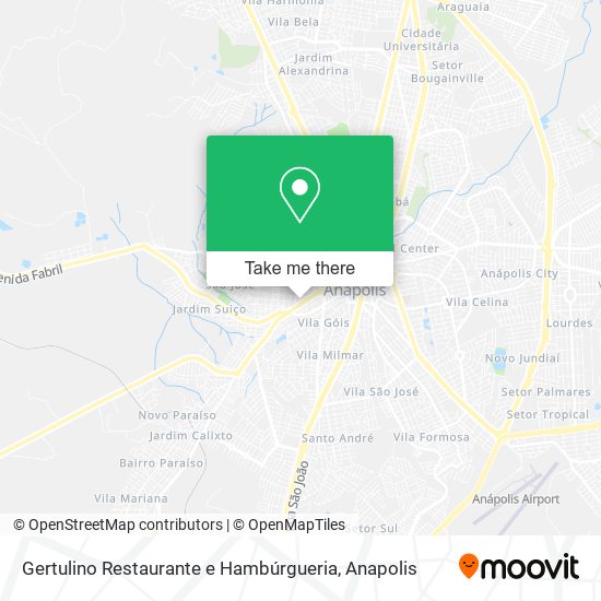 Mapa Gertulino Restaurante e Hambúrgueria