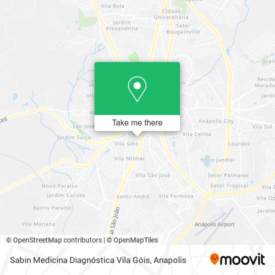 Mapa Sabin Medicina Diagnóstica Vila Góis