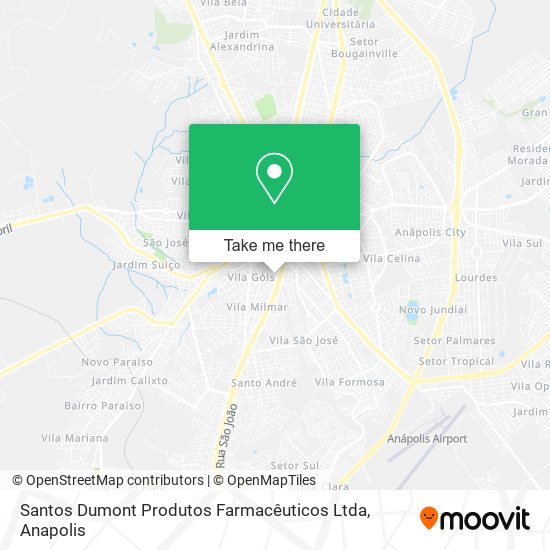 Mapa Santos Dumont Produtos Farmacêuticos Ltda