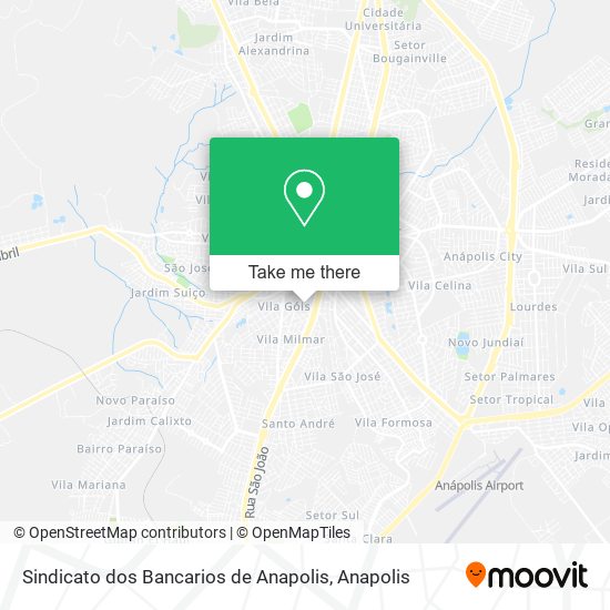 Mapa Sindicato dos Bancarios de Anapolis