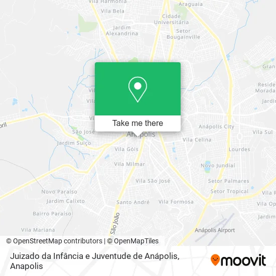 Juizado da Infância e Juventude de Anápolis map