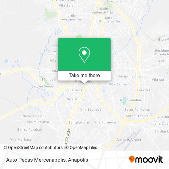 Auto Peças Mercenapolis map