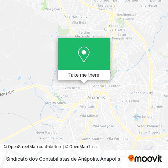 Mapa Sindicato dos Contabilistas de Anápolis