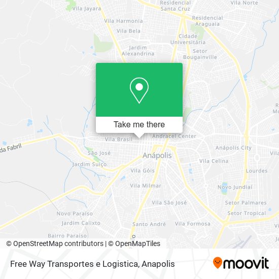 Free Way Transportes e Logistica map