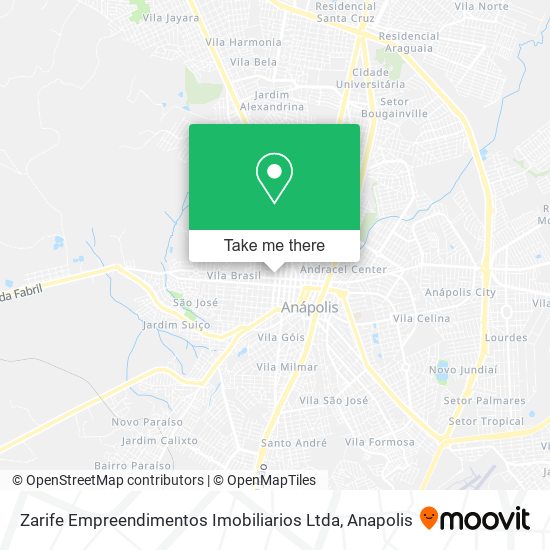 Mapa Zarife Empreendimentos Imobiliarios Ltda
