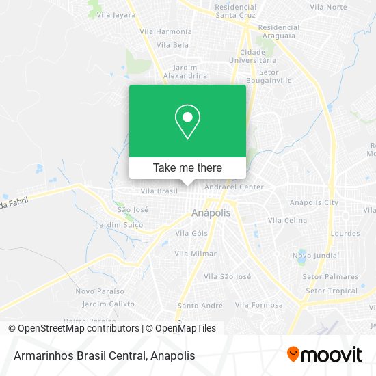 Armarinhos Brasil Central map