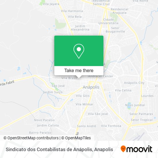 Sindicato dos Contabilistas de Anápolis map