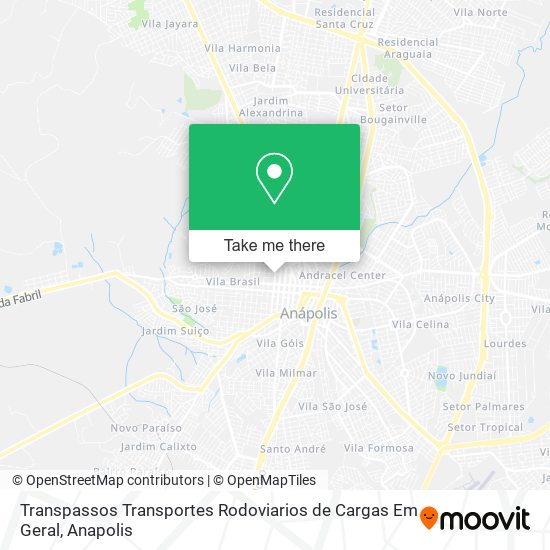 Mapa Transpassos Transportes Rodoviarios de Cargas Em Geral