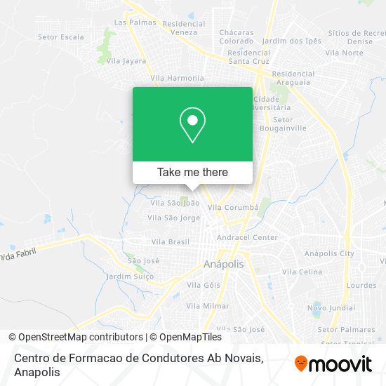 Mapa Centro de Formacao de Condutores Ab Novais