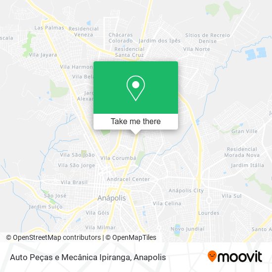 Auto Peças e Mecânica Ipiranga map