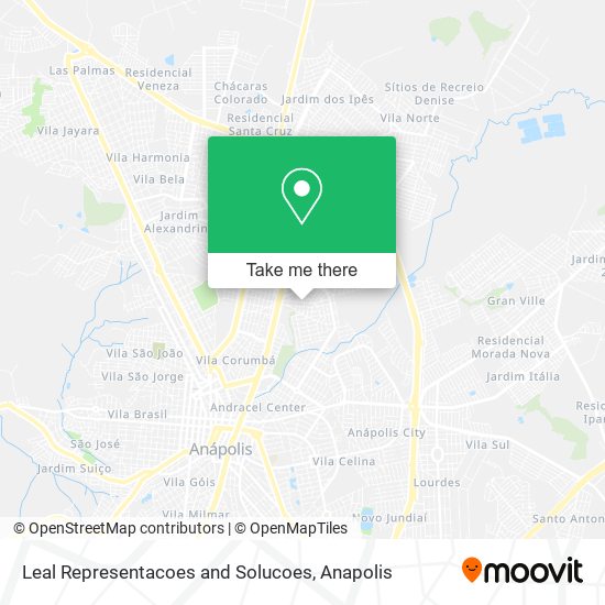 Leal Representacoes and Solucoes map