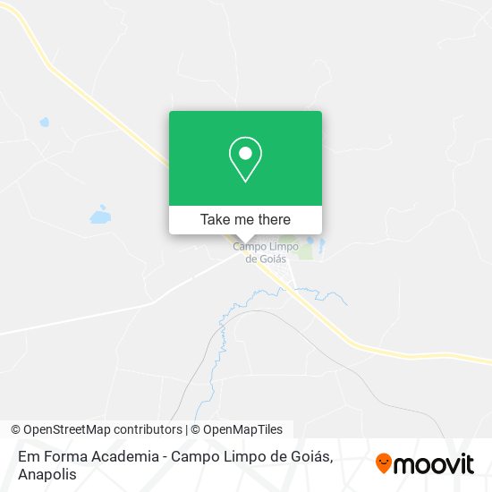 Mapa Em Forma Academia - Campo Limpo de Goiás