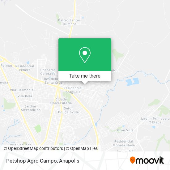 Mapa Petshop Agro Campo