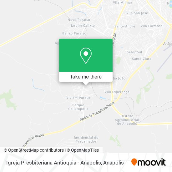 Igreja Presbiteriana Antioquia - Anápolis map