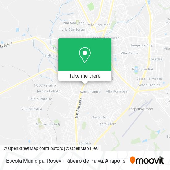 Mapa Escola Municipal Rosevir Ribeiro de Paiva