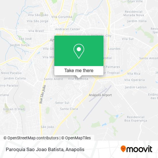 Mapa Paroquia Sao Joao Batista