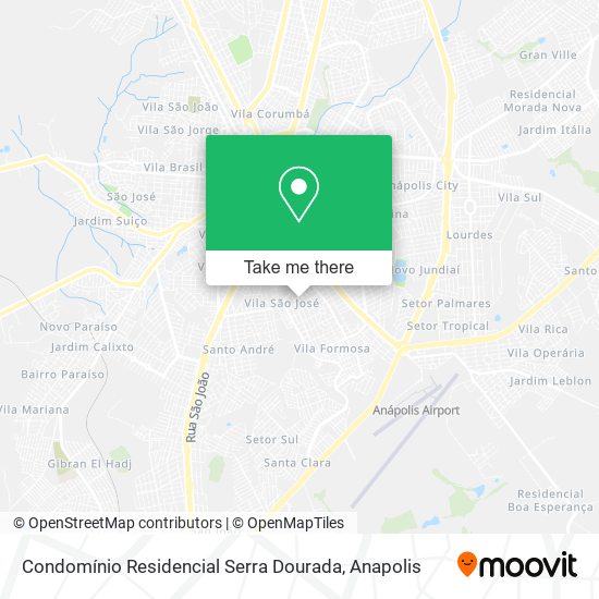 Condomínio Residencial Serra Dourada map