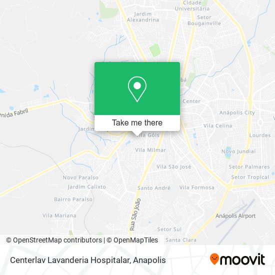 Mapa Centerlav Lavanderia Hospitalar