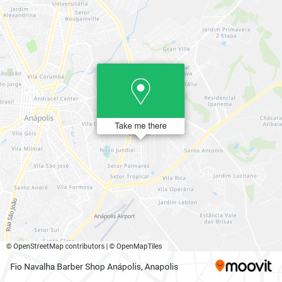 Mapa Fio Navalha Barber Shop Anápolis