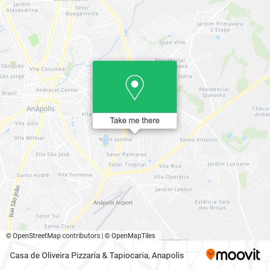 Mapa Casa de Oliveira Pizzaria & Tapiocaria