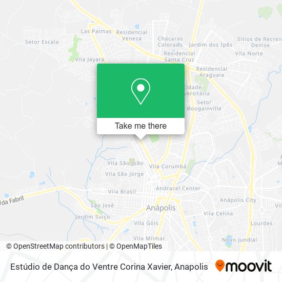 Mapa Estúdio de Dança do Ventre Corina Xavier