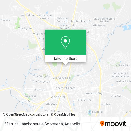 Martins Lanchonete e Sorveteria map