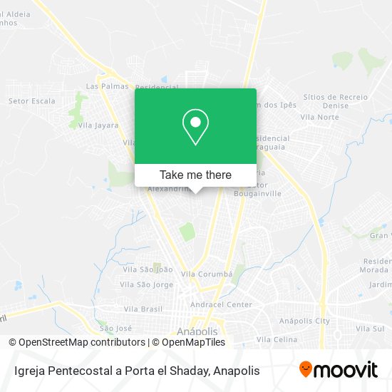 Igreja Pentecostal a Porta el Shaday map