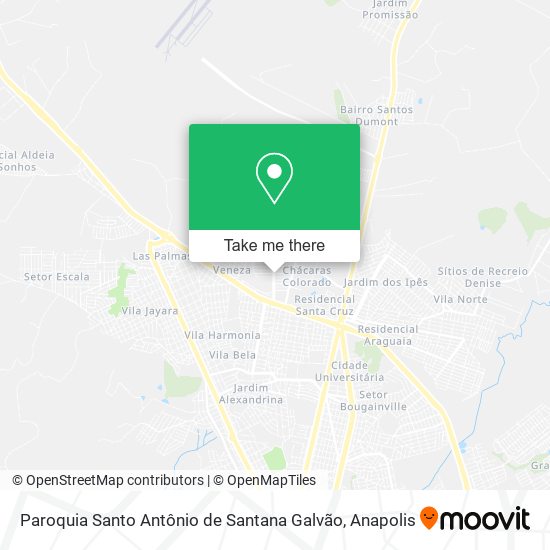 Mapa Paroquia Santo Antônio de Santana Galvão
