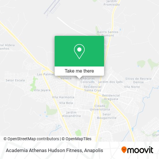 Mapa Academia Athenas Hudson Fitness