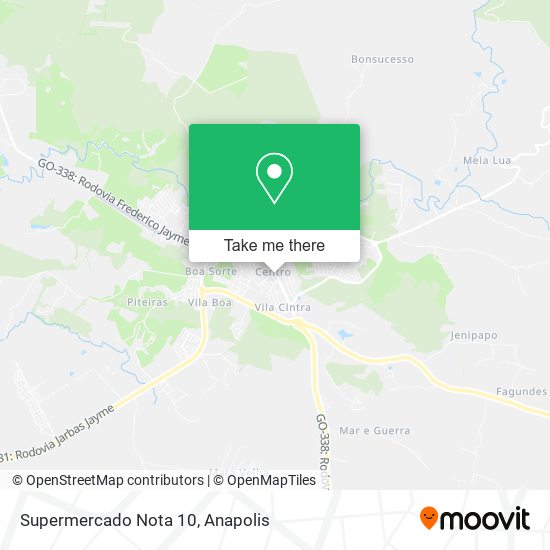 Supermercado Nota 10 map