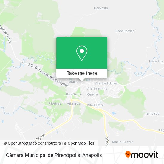 Câmara Municipal de Pirenópolis map