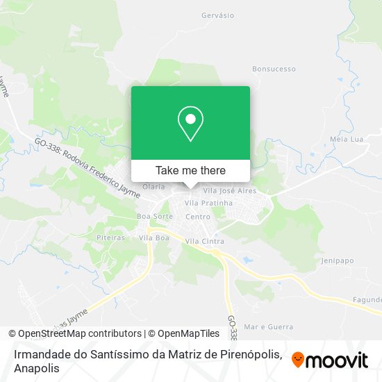 Irmandade do Santíssimo da Matriz de Pirenópolis map