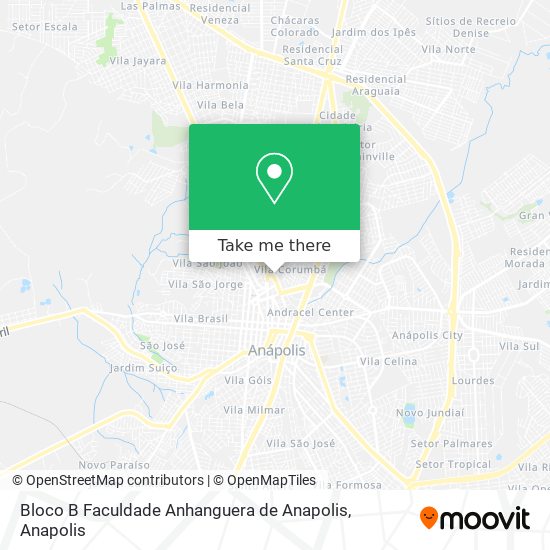 Bloco B Faculdade Anhanguera de Anapolis map