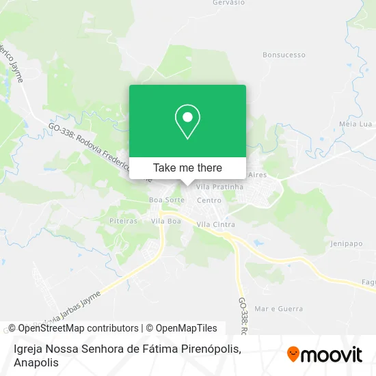 Igreja Nossa Senhora de Fátima Pirenópolis map