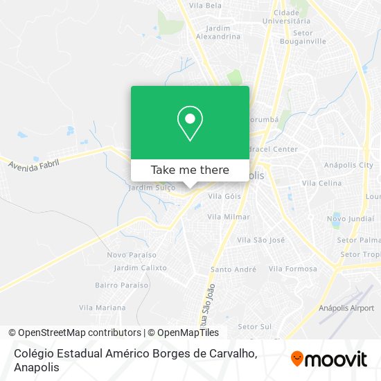 Mapa Colégio Estadual Américo Borges de Carvalho