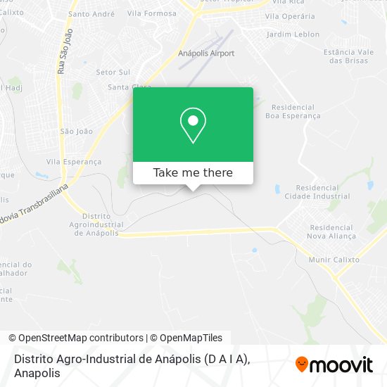 Mapa Distrito Agro-Industrial de Anápolis (D A I A)