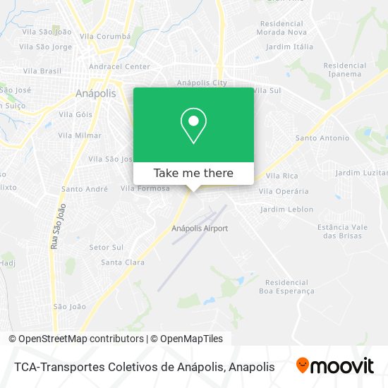Mapa TCA-Transportes Coletivos de Anápolis