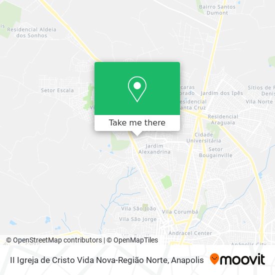 II Igreja de Cristo Vida Nova-Região Norte map