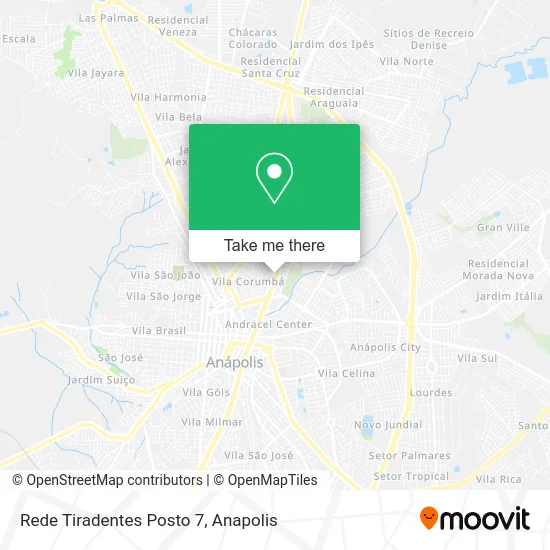 Rede Tiradentes Posto 7 map
