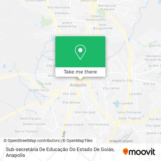 Sub-secretária De Educação Do Estado De Goiás map