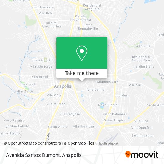 Mapa Avenida Santos Dumont