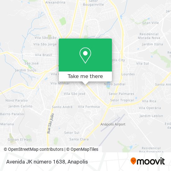 Avenida JK número 1638 map