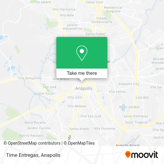 Time Entregas map