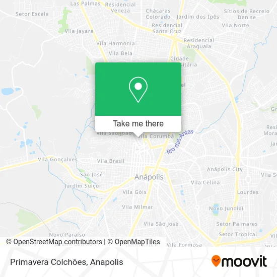 Primavera Colchões map