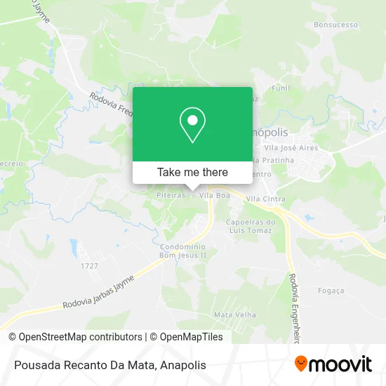 Pousada Recanto Da Mata map