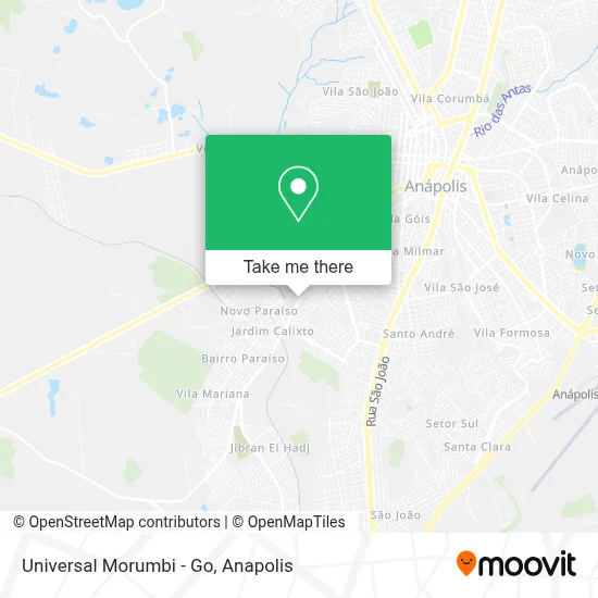 Universal Morumbi - Go map