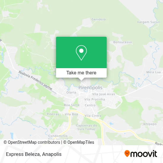 Express Beleza map