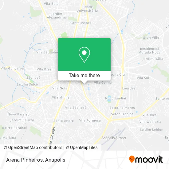Arena Pinheiros map